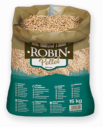 worek pelletu opałowego Robin do kupienia w Kłodawie lub sklepie internetowym